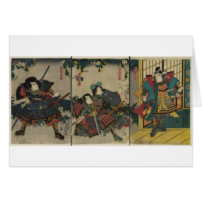 Samurai Warriors circa 1850 JAPAN (Voorkant Horizontaal)