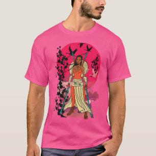 Samurai Warriors Japanse Mode Japan Afrika T-shirt