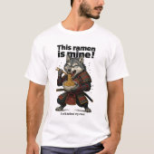 Samurai Wolf Ramen basic T-shirt (Voorkant)