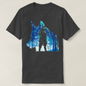 Samurai wolf tempel japanese krijger katanas t-shirt (Design voorkant)