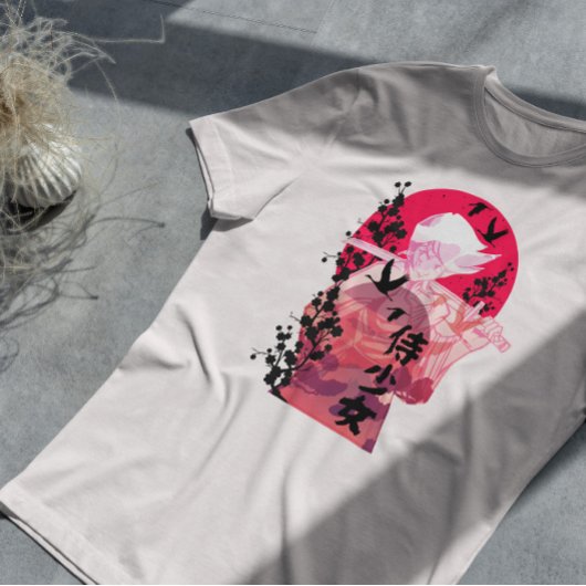 Samurai Woman Anime T-shirt