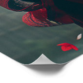 Samurai woman warrior with katana — Japanese cultu Poster (Hoek)