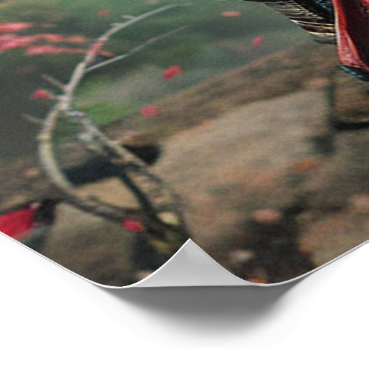 Samurai woman warrior with katana — Japanese cultu Poster (Hoek)