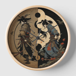 Samurai Ying Yang klok