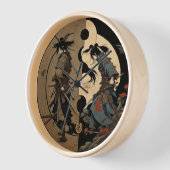 Samurai Ying Yang klok (Hoek)
