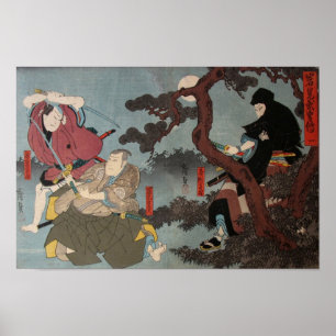 SAMURAIS EN NINJA POSTER