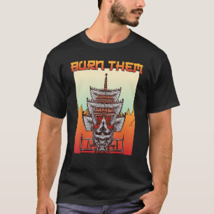 Samurai's Verbrand Ze Shogun Otaku Katana T-shirt