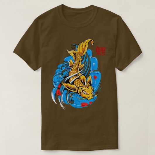 samuraivis en -golven (2) t-shirt (Design voorkant)