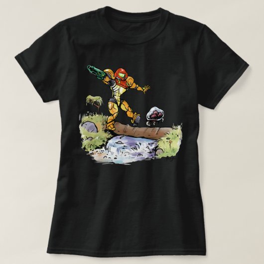 Samus and Metroid Classic T Shirt (Design voorkant)