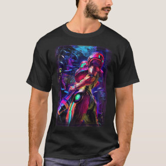 Samus Aran Metroid vintage familie T-shirt