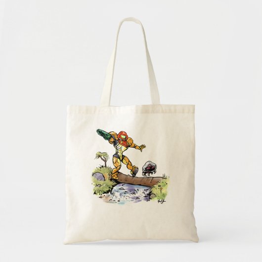 Samus en Metroid Classic T Shirt Tote Bag (Voorkant)
