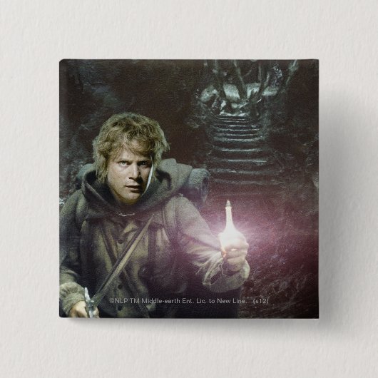 Samwise en SHELOB™ Vierkante Button 5,1 Cm (Voorkant)