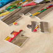 Samye-klooster luchtfoto - Tibet, Azië Legpuzzel (Zijkant)