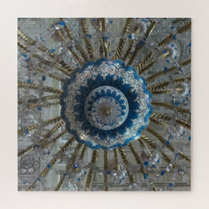 san agustin chandelier blauw legpuzzel