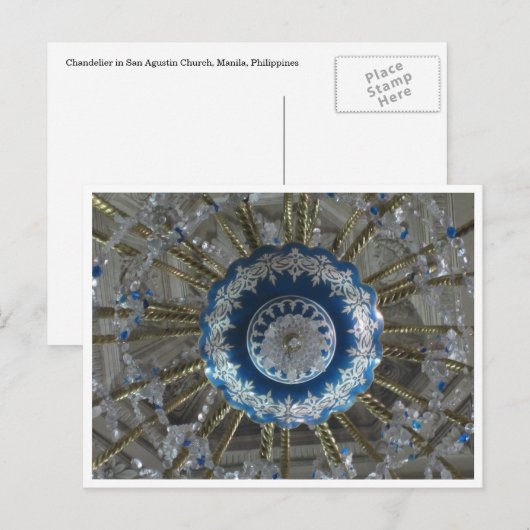 san agustin chandelier briefkaart (Voorkant / Achterkant)