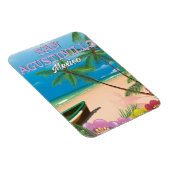 San Agustino Mexico Beach poster Magneet (Rechterzijde)