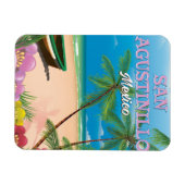San Agustino Mexico Beach poster Magneet (Horizontaal)