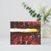 "San Andreas" - Moderne Abstracte kunst Briefkaart (Staand voorkant)