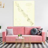 San Andreas Rift bij Fort Ross Canvas Afdruk (Insitu (Woonkamer))