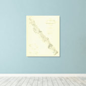 San Andreas Rift bij Fort Ross Canvas Afdruk (Insitu (Houten vloer))