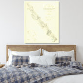 San Andreas Rift bij Fort Ross Canvas Afdruk (Insitu (Slaapkamer))
