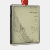 San Andreas Rift bij Fort Ross Metalen Ornament (Rechts)