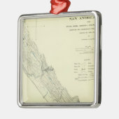 San Andreas Rift bij Fort Ross Metalen Ornament (Links)