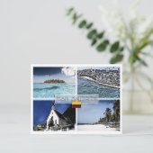 San Andres - Colombia - Mozaïek - Briefkaart (Staand voorkant)