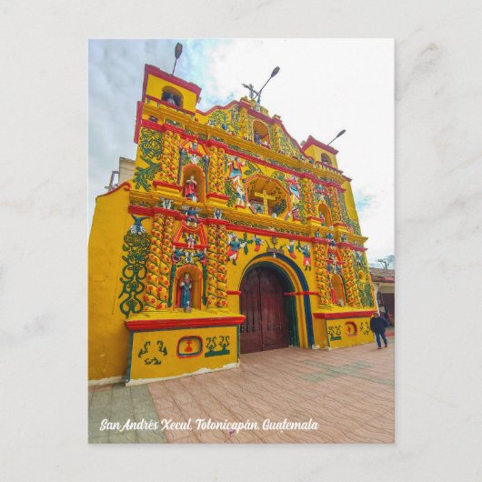 San Andrés Xecul, Totonicapán, Guatemala Briefkaart (Voorkant)