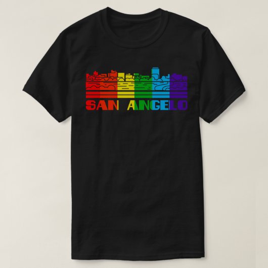 San Angelo Pride San Angelo LGBT Gift LGBTQ Suppo T-shirt (Design voorkant)