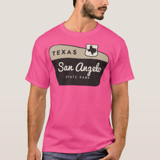 San Angelo State Park Texas Welkomstbord T-shirt