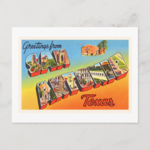 San Antonio #1 Texas TX Vintage Travel Souvenir Briefkaart