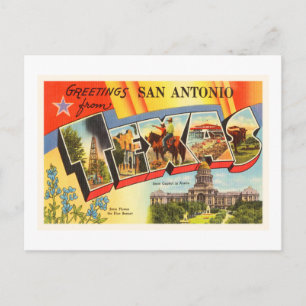 San Antonio #2 Texas TX Vintage Travel Souvenir Briefkaart