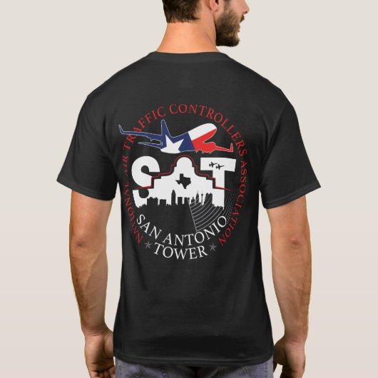 San Antonio Air Traffic Control NATCA T-shirt (Achterkant)