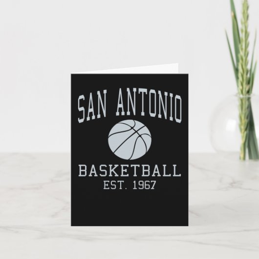 San Antonio Basketball Kaart (Voorkant)