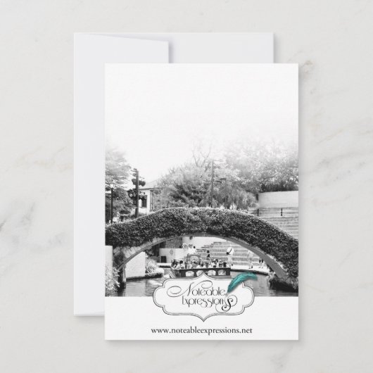 San Antonio Bestemming Bruiloft Bewaar de datum Save The Date (Achterkant)