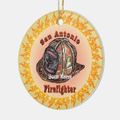 San Antonio brandweerman ornament (Links)