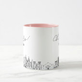 San Antonio bruiloft gepersonaliseerde koffie Mok (Midden)