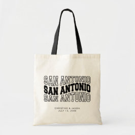 San Antonio bruiloft welkom Tote Bag