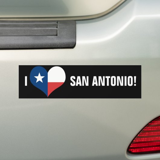 San Antonio Bumpersticker (Op auto)
