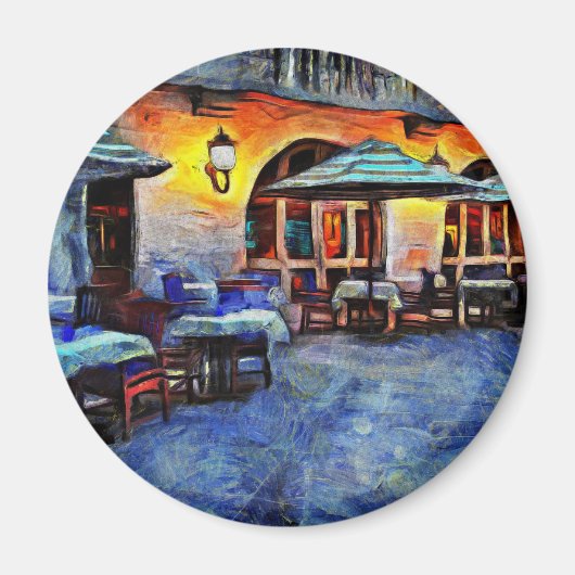 San Antonio Cafe Magneet (Voorkant)