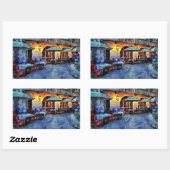 San Antonio Cafe Rechthoekige Sticker (Vel)