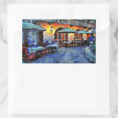 San Antonio Cafe Rechthoekige Sticker (Tas)