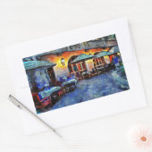 San Antonio Cafe Rechthoekige Sticker (Envelop)