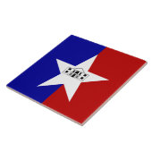 San Antonio City Flag Tile Tegeltje (Zijkant)