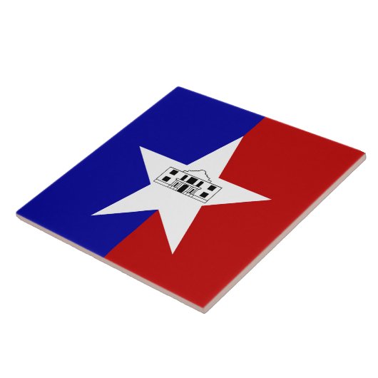 San Antonio City Flag Tile Tegeltje (Zijkant)