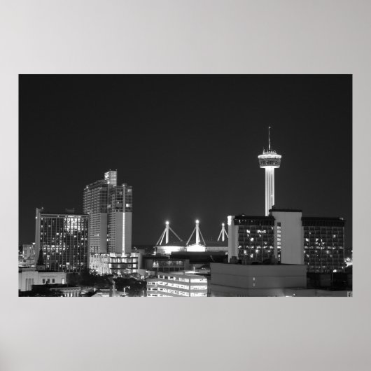 San Antonio City Lights Poster (Voorkant)