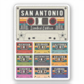 San Antonio City reizen Sticker (Voorkant)