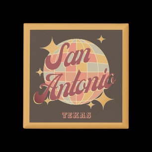 San Antonio City Texas Retro Vintage Magneet