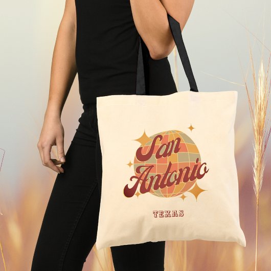 San Antonio City Texas Retro Vintage Tote Bag